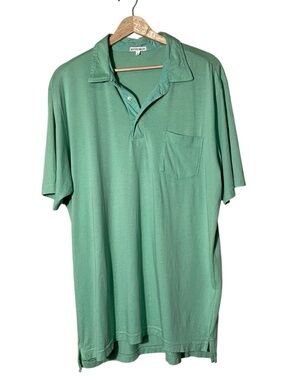 Peter Millar Mint Green Short-Sleeve Polo with Pocket